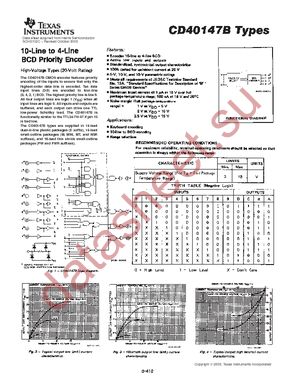 CD40147BE datasheet  